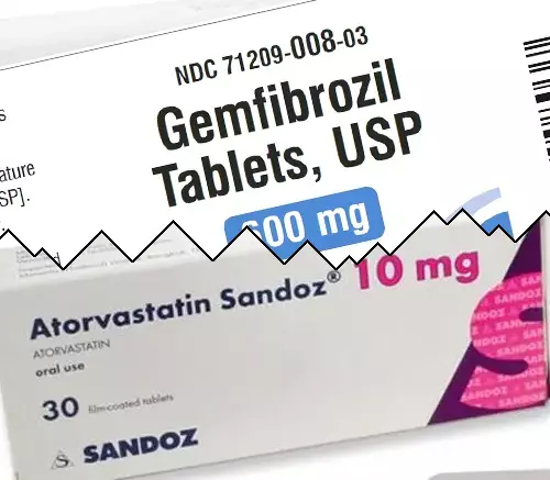 Gemfibrozil vs Atorvastatin